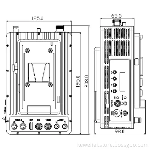 HD Camera Mount Video Transmitter